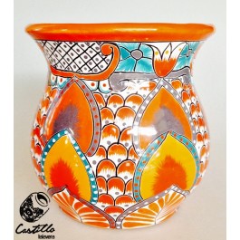 MACETA MICHOACANA CUELLO ALTO CHICA 