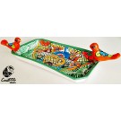 BEBEDERO RECTANGULAR CON DOS PAJAROS 